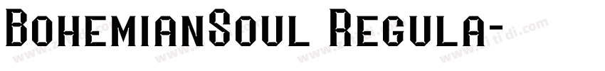 BohemianSoul Regula字体转换